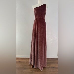 BALTICBORN Elegant One-Shoulder Velvet Dress size M